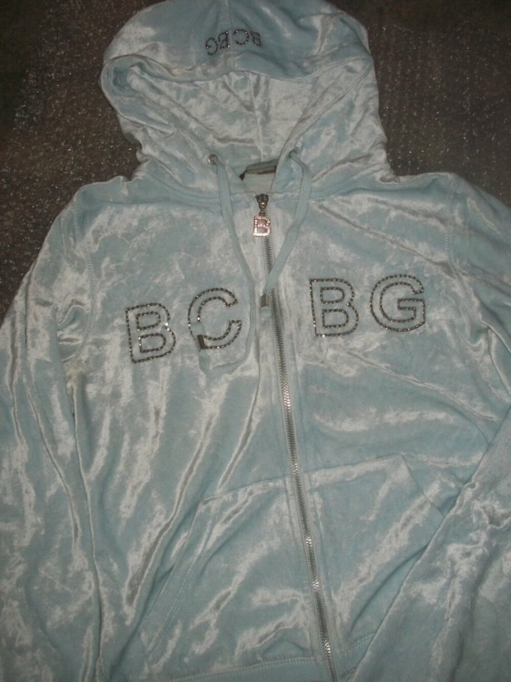 womens BCBG velvet 2 pc. sweatsuit.size large View 2